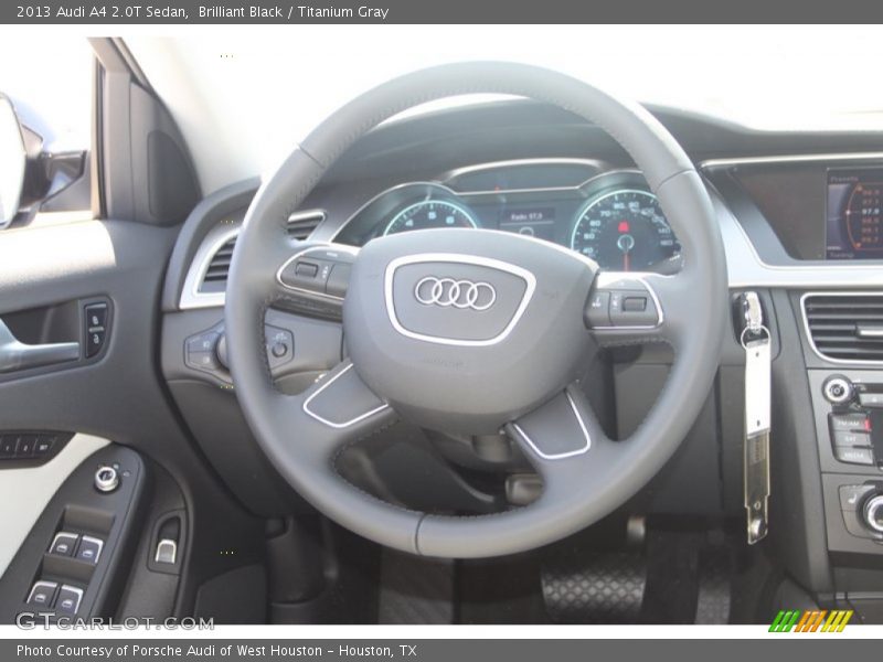 Brilliant Black / Titanium Gray 2013 Audi A4 2.0T Sedan