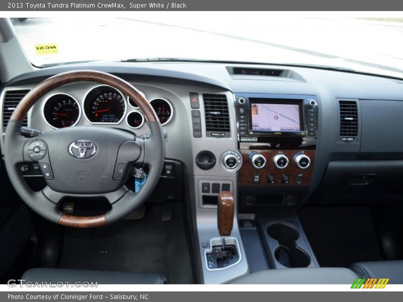 Super White / Black 2013 Toyota Tundra Platinum CrewMax