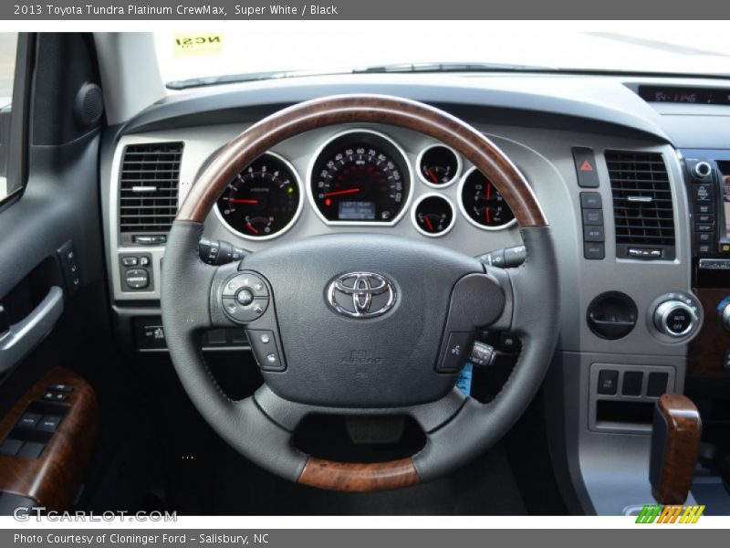 Super White / Black 2013 Toyota Tundra Platinum CrewMax
