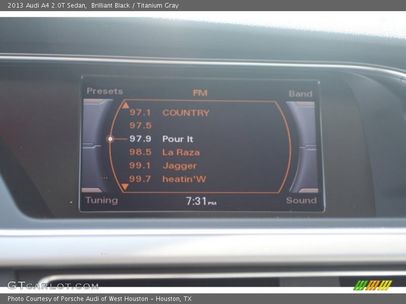 Brilliant Black / Titanium Gray 2013 Audi A4 2.0T Sedan