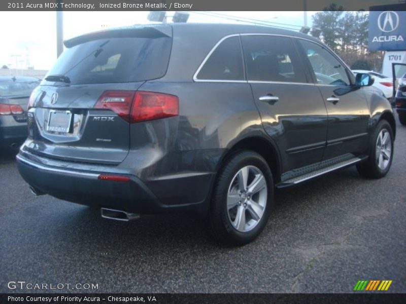 Ionized Bronze Metallic / Ebony 2011 Acura MDX Technology