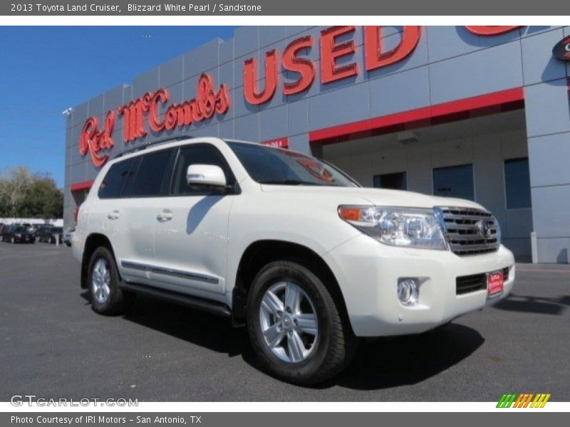 Blizzard White Pearl / Sandstone 2013 Toyota Land Cruiser