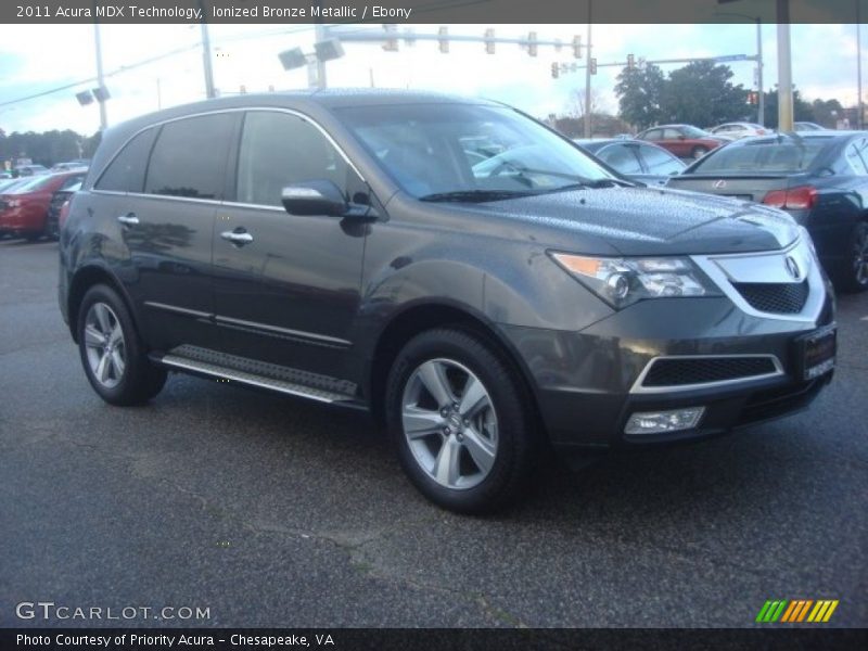 Ionized Bronze Metallic / Ebony 2011 Acura MDX Technology