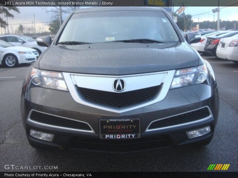 Ionized Bronze Metallic / Ebony 2011 Acura MDX Technology