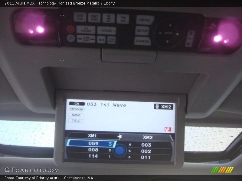 Ionized Bronze Metallic / Ebony 2011 Acura MDX Technology