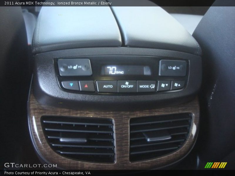Ionized Bronze Metallic / Ebony 2011 Acura MDX Technology