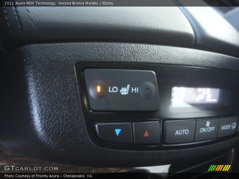 Ionized Bronze Metallic / Ebony 2011 Acura MDX Technology