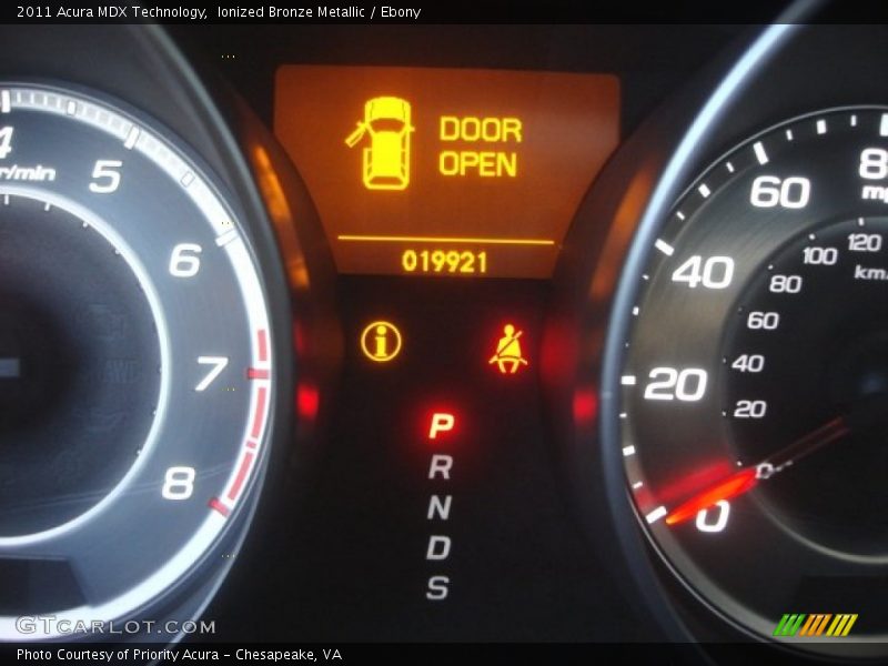 Ionized Bronze Metallic / Ebony 2011 Acura MDX Technology