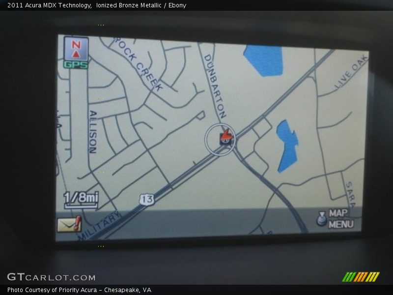 Ionized Bronze Metallic / Ebony 2011 Acura MDX Technology