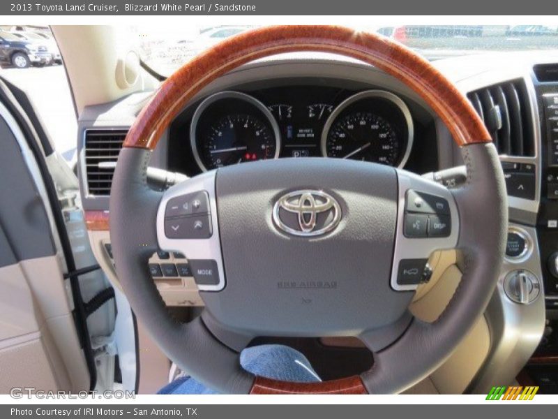 Blizzard White Pearl / Sandstone 2013 Toyota Land Cruiser
