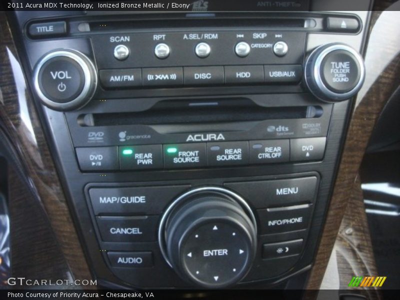 Ionized Bronze Metallic / Ebony 2011 Acura MDX Technology