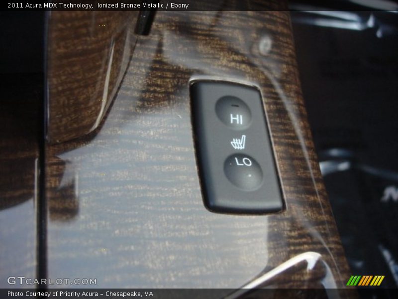 Ionized Bronze Metallic / Ebony 2011 Acura MDX Technology