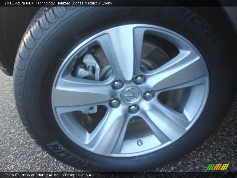Ionized Bronze Metallic / Ebony 2011 Acura MDX Technology