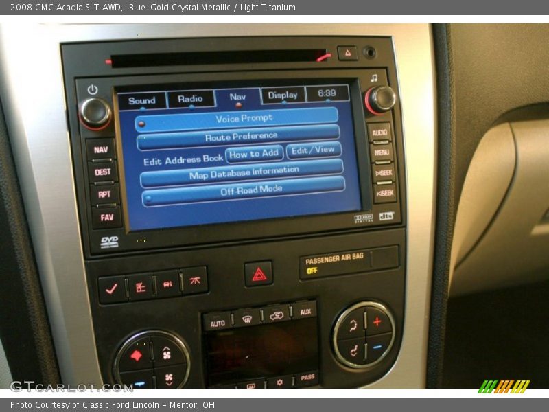 Blue-Gold Crystal Metallic / Light Titanium 2008 GMC Acadia SLT AWD