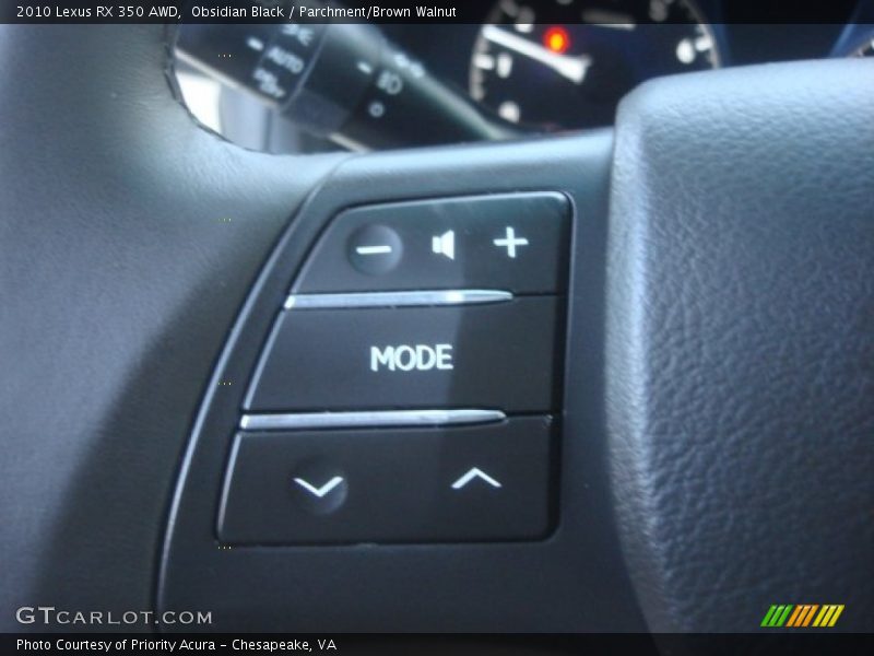 Obsidian Black / Parchment/Brown Walnut 2010 Lexus RX 350 AWD