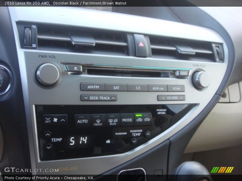 Obsidian Black / Parchment/Brown Walnut 2010 Lexus RX 350 AWD