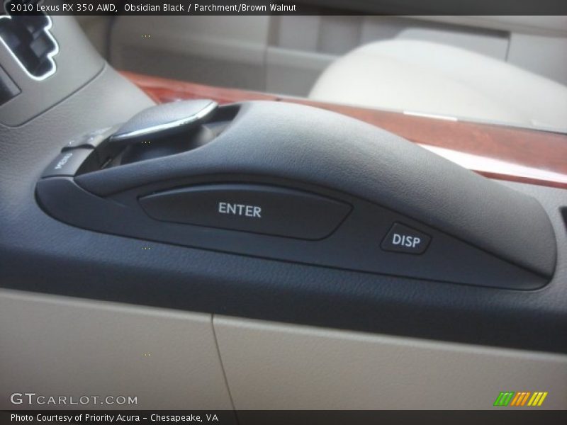 Obsidian Black / Parchment/Brown Walnut 2010 Lexus RX 350 AWD