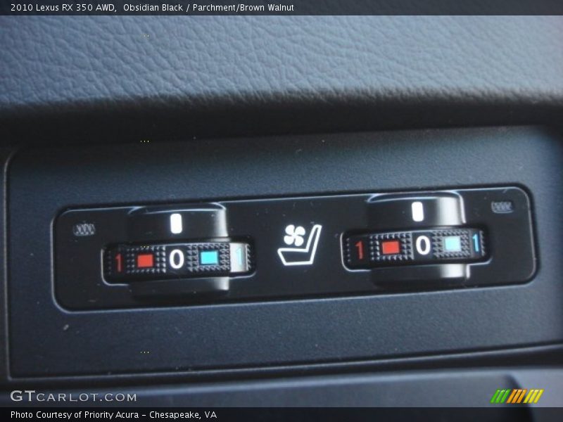 Obsidian Black / Parchment/Brown Walnut 2010 Lexus RX 350 AWD