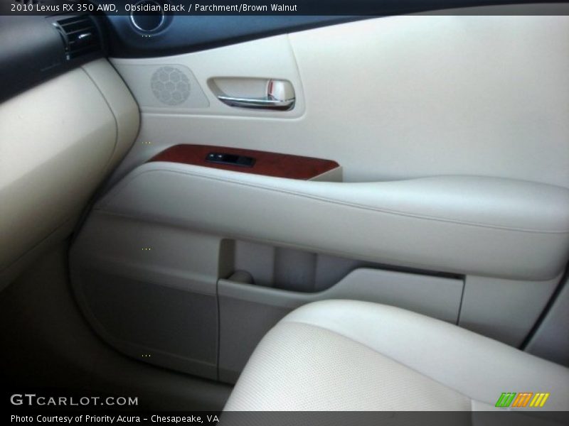Obsidian Black / Parchment/Brown Walnut 2010 Lexus RX 350 AWD