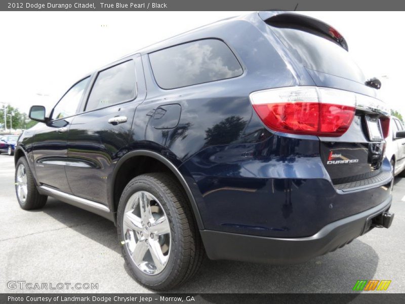 True Blue Pearl / Black 2012 Dodge Durango Citadel