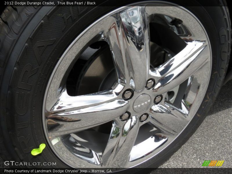 True Blue Pearl / Black 2012 Dodge Durango Citadel