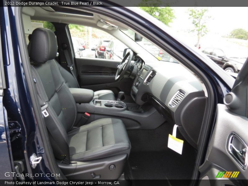 True Blue Pearl / Black 2012 Dodge Durango Citadel