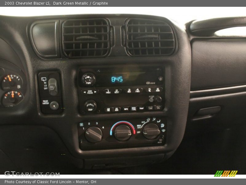 Dark Green Metallic / Graphite 2003 Chevrolet Blazer LS