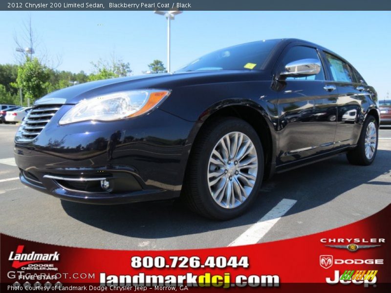 Blackberry Pearl Coat / Black 2012 Chrysler 200 Limited Sedan