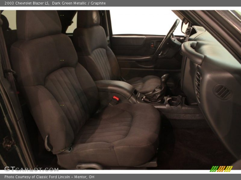 Dark Green Metallic / Graphite 2003 Chevrolet Blazer LS