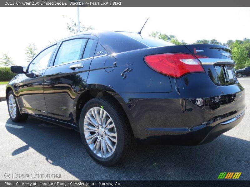 Blackberry Pearl Coat / Black 2012 Chrysler 200 Limited Sedan