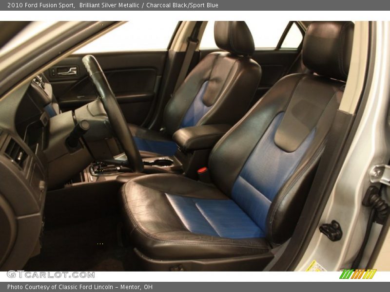  2010 Fusion Sport Charcoal Black/Sport Blue Interior