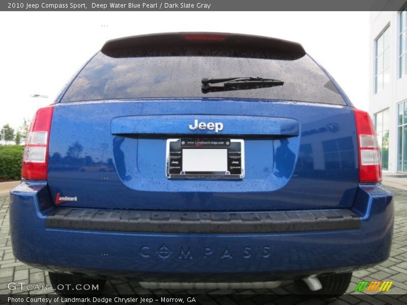Deep Water Blue Pearl / Dark Slate Gray 2010 Jeep Compass Sport