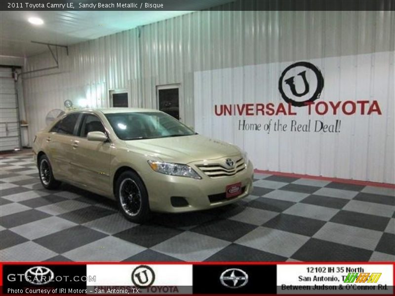 Sandy Beach Metallic / Bisque 2011 Toyota Camry LE