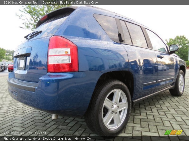 Deep Water Blue Pearl / Dark Slate Gray 2010 Jeep Compass Sport