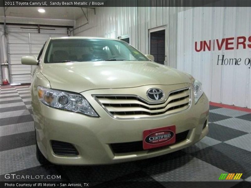 Sandy Beach Metallic / Bisque 2011 Toyota Camry LE