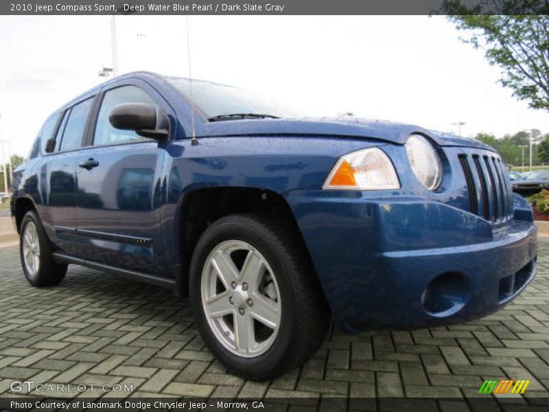Deep Water Blue Pearl / Dark Slate Gray 2010 Jeep Compass Sport