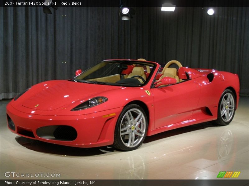 2007 Ferrari F430 Spider F1, Red with Beige Leather Interior, Front Left - 2007 Ferrari F430 Spider F1