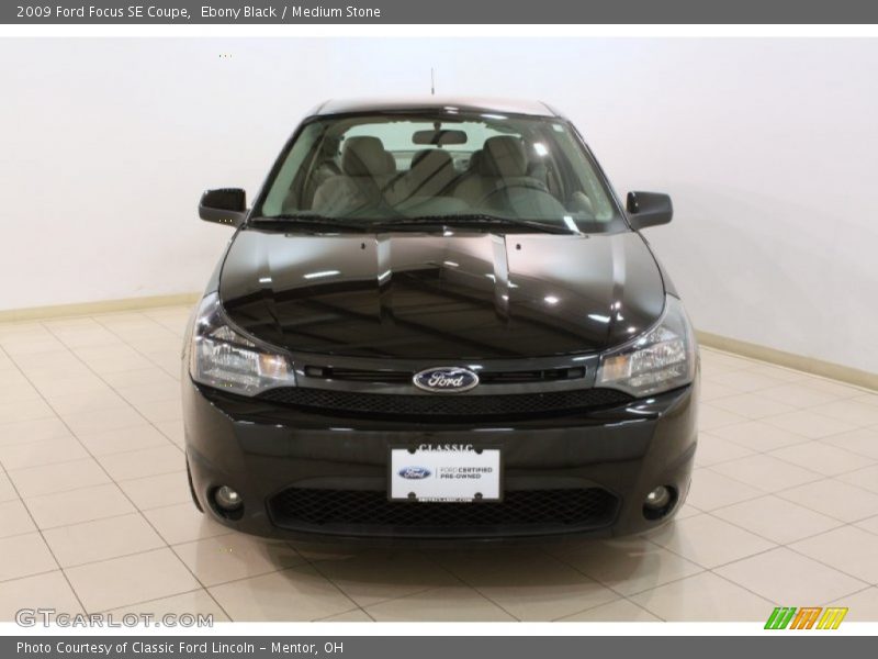 Ebony Black / Medium Stone 2009 Ford Focus SE Coupe