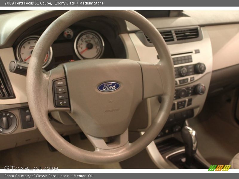 Ebony Black / Medium Stone 2009 Ford Focus SE Coupe