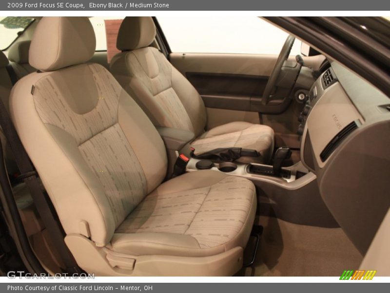 Ebony Black / Medium Stone 2009 Ford Focus SE Coupe