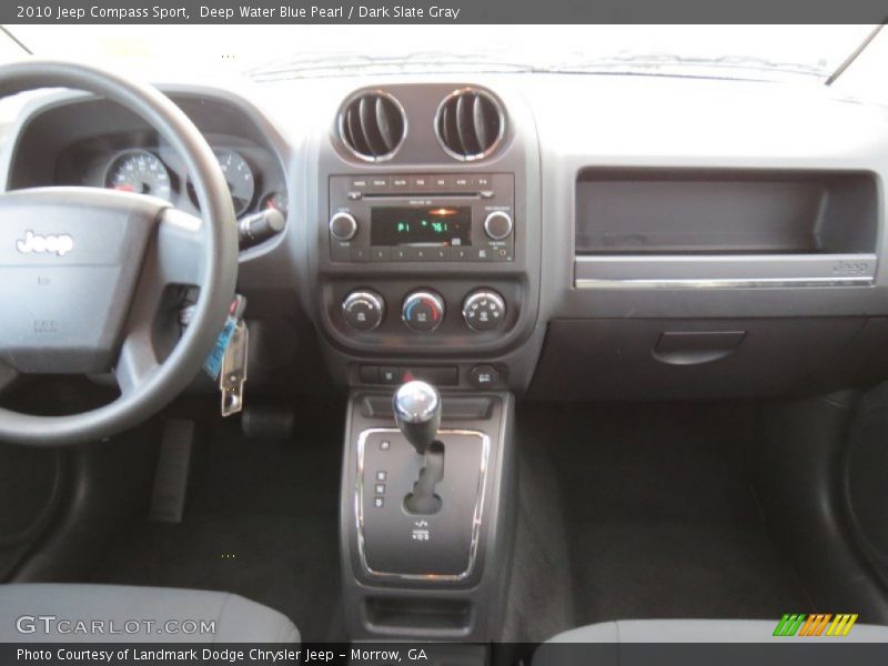 Deep Water Blue Pearl / Dark Slate Gray 2010 Jeep Compass Sport