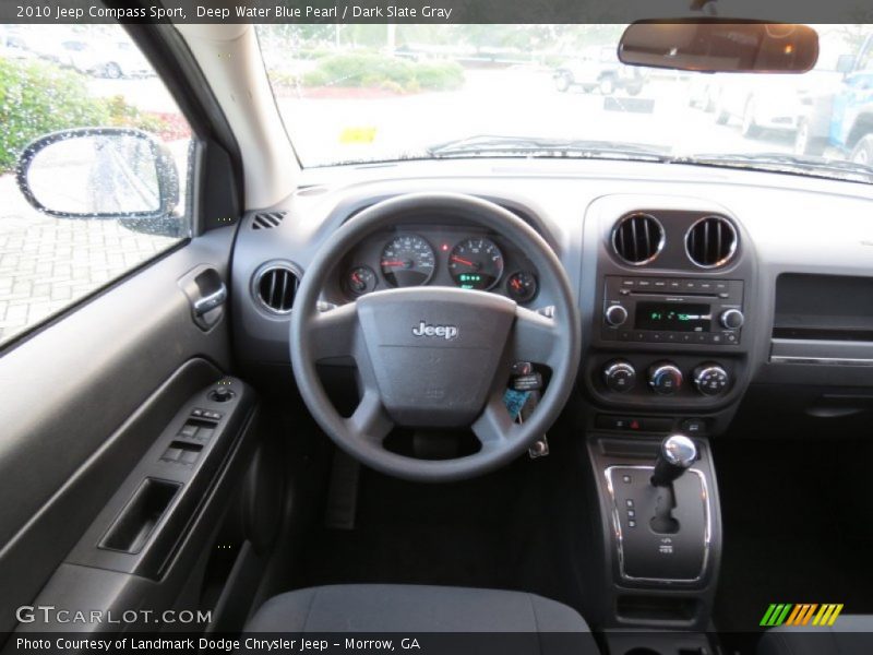 Deep Water Blue Pearl / Dark Slate Gray 2010 Jeep Compass Sport