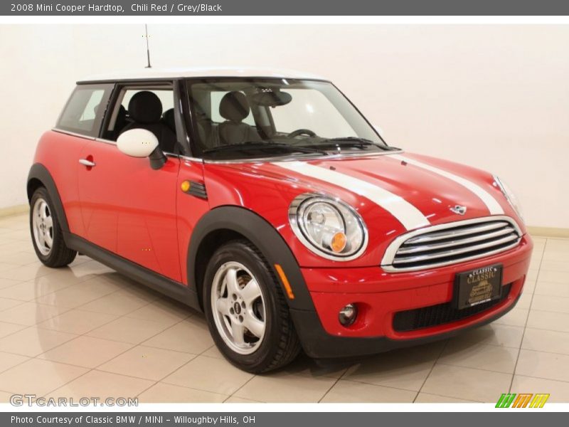 Chili Red / Grey/Black 2008 Mini Cooper Hardtop