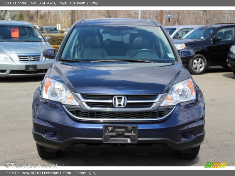 Royal Blue Pearl / Gray 2010 Honda CR-V EX-L AWD