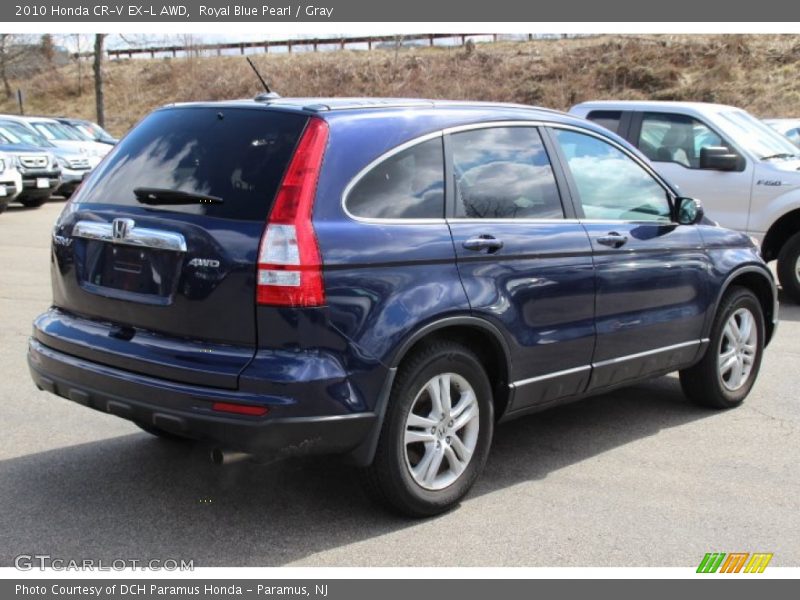 Royal Blue Pearl / Gray 2010 Honda CR-V EX-L AWD