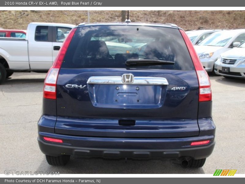 Royal Blue Pearl / Gray 2010 Honda CR-V EX-L AWD