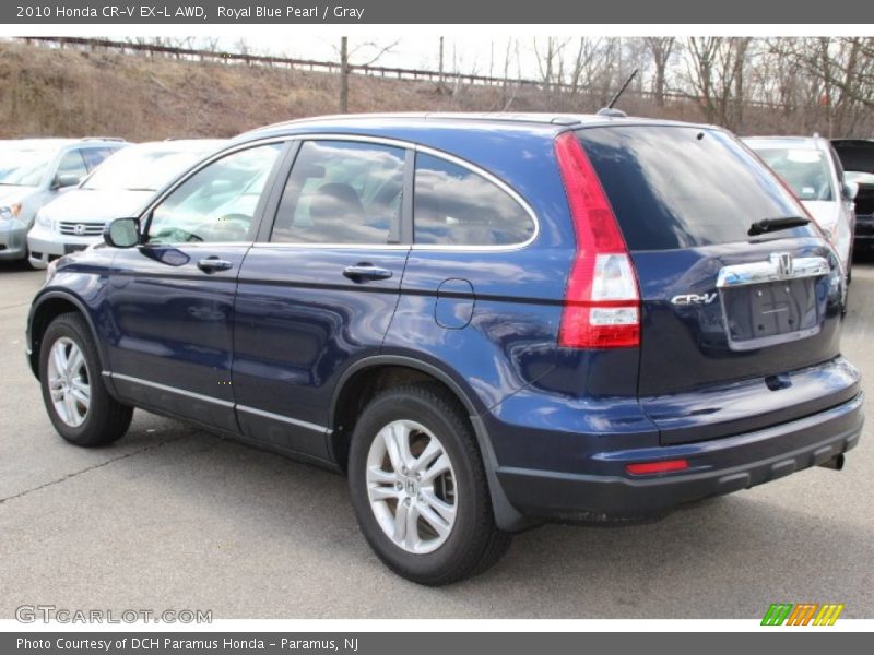 Royal Blue Pearl / Gray 2010 Honda CR-V EX-L AWD