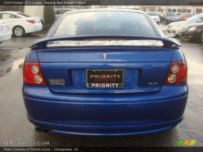 Impulse Blue Metallic / Black 2004 Pontiac GTO Coupe