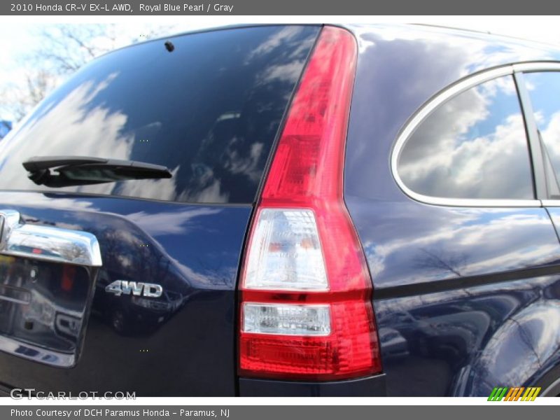 Royal Blue Pearl / Gray 2010 Honda CR-V EX-L AWD