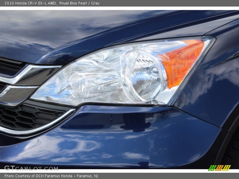 Royal Blue Pearl / Gray 2010 Honda CR-V EX-L AWD